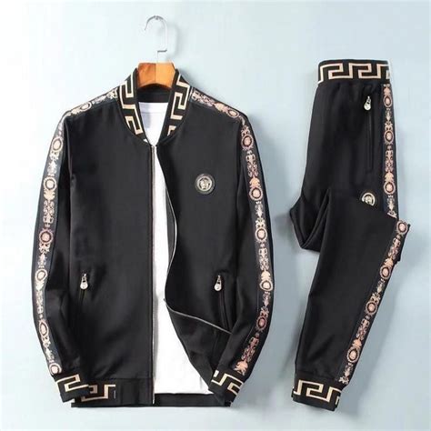 versace men's leather jacket for sale|Versace tracksuit men's price.